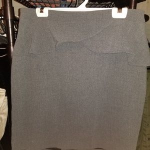 Gray peplum express shirt size 12
